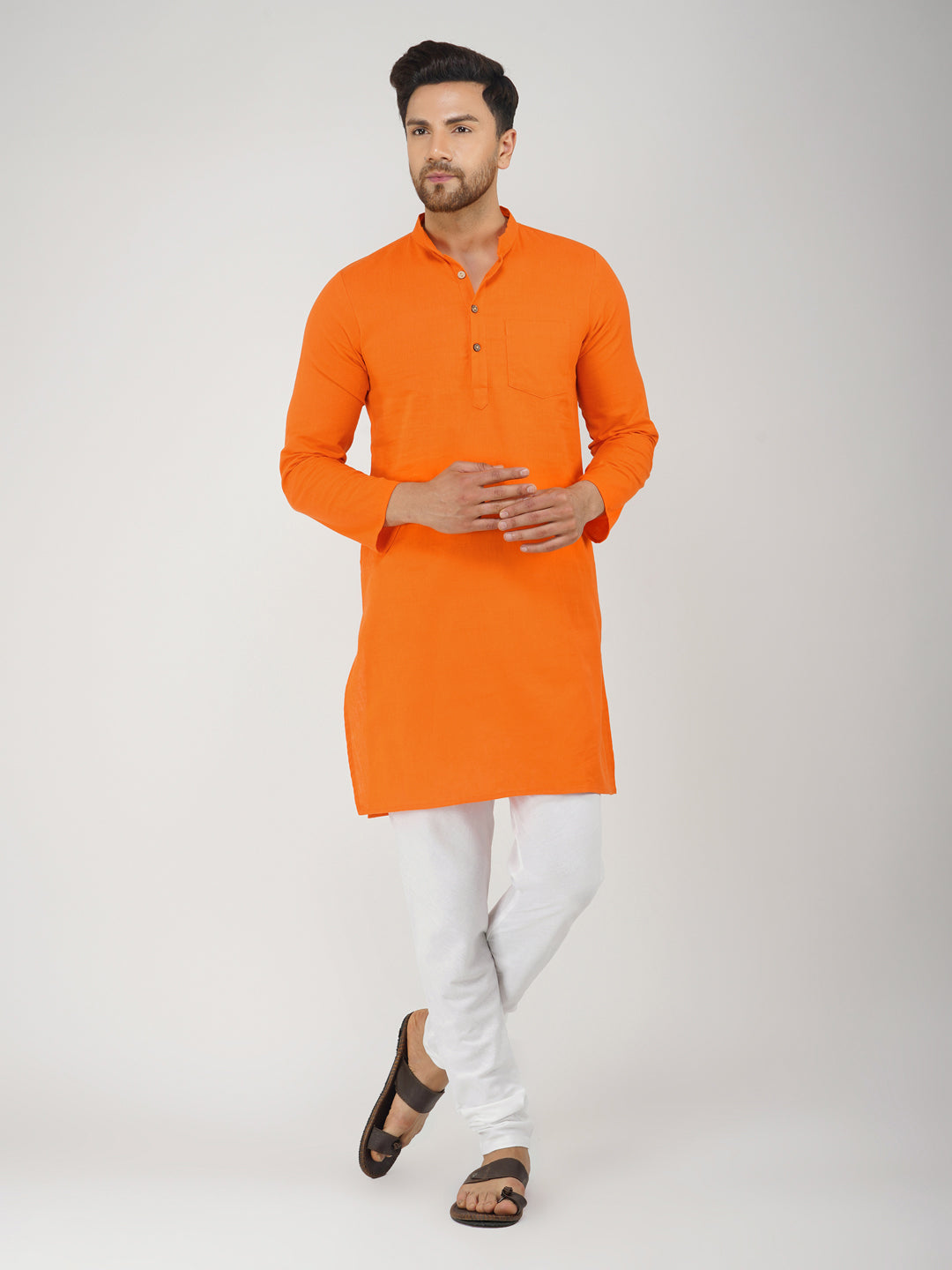 Cotton Blend White Churidar Pyjama