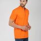 Solid Plain Half Sleeve Bhgwa Short Kurta