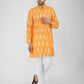 Ikkat Cotton Mustard Kurta