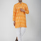 Ikkat Mustard Kurta Pyjama Set