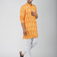 Ikkat Cotton Mustard Kurta