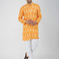 Ikkat Mustard Kurta Pyjama Set