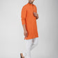 Khadi Bhgwa Kurta Pyjama Set