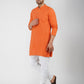 Khadi Cotton Bhgwa Kurta