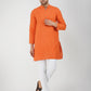 Khadi Bhgwa Kurta Pyjama Set