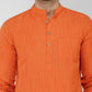 Khadi Cotton Bhgwa Kurta