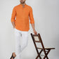 Khadi Cotton Full Sleeve Bhgwa Short Kurta