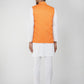 Khadi Linen Bhgwa Nehru Jacket