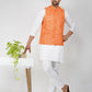 Khadi Bhgwa Nehru Jacket