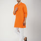 Solid Bhgwa Kurta Pyjama Set