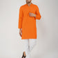 Solid Plain Bhgwa Kurta