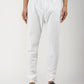 Cotton Blend White Churidar Pyjama