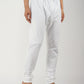 Cotton Blend White Churidar Pyjama