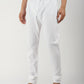Cotton Blend White Churidar Pyjama
